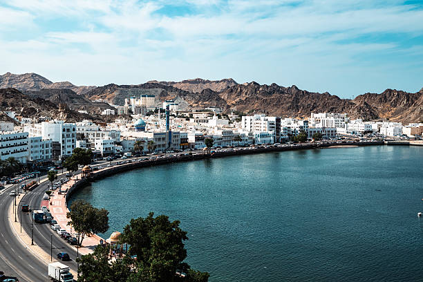 istock View Over Old Town Muttrah with Mountain Watchtower 2222229365