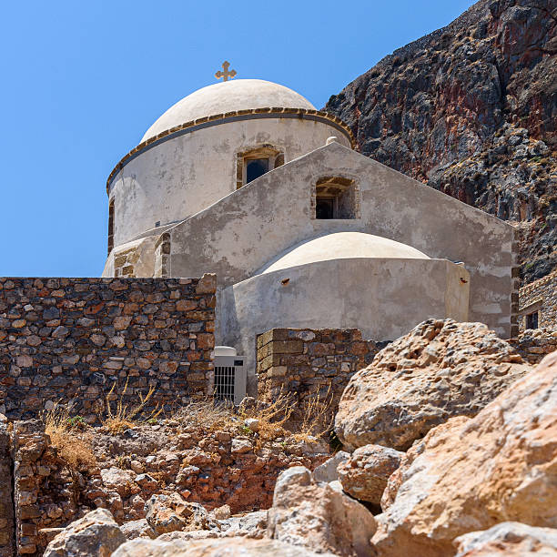 istock Medieval town of Monemvasia in Greece 2222236264