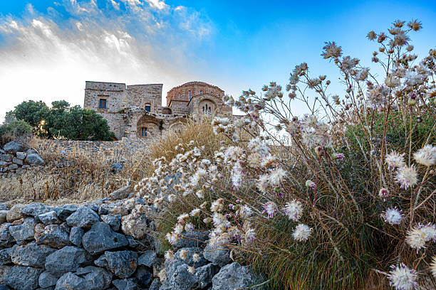 A tour in Monemvasia, a medieval town in Peloponese Greece