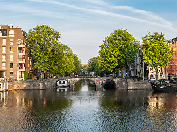 istock Aerial view of Amsterdam at dawn, Netherlands 2222240964