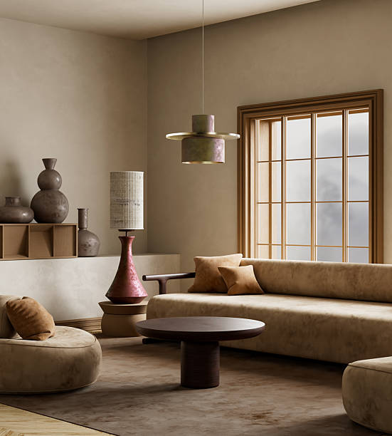 istock Where Scandinavian simplicity meets Japanese serenity. 3D illustration 2222242320