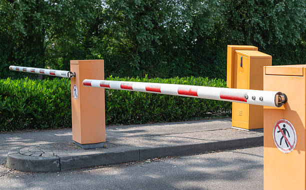 istock The Automated Barrier Gate System at the Parking Lot Ensures Efficient Traffic Control and Security 2222243437