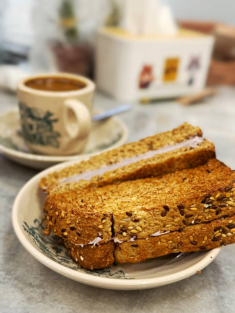 istock Toasted Sesame Sandwich with Coffee 2222252678
