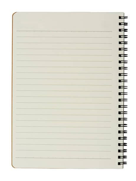 istock The White lined paper notebook with ring at the edge 2222263145