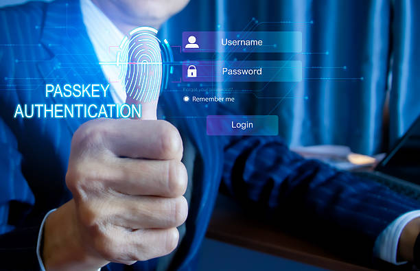 istock The concept of login authentication with password, passkey 2222273221