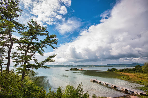 istock Georgian Bay Cottage Pier 2222275798