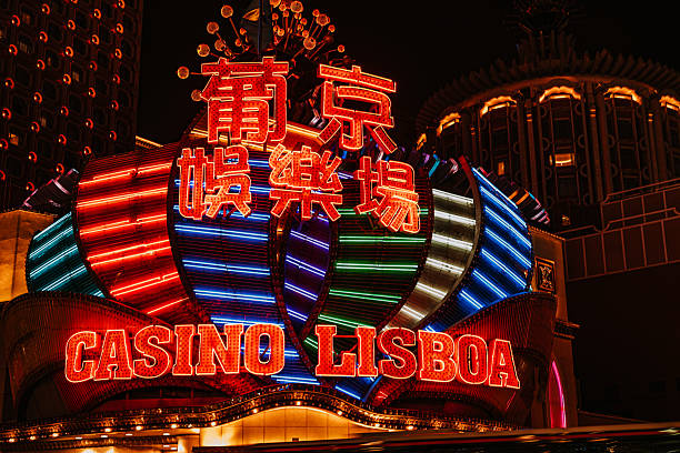 istock Brightly Casino sign and neon lights 2222280981