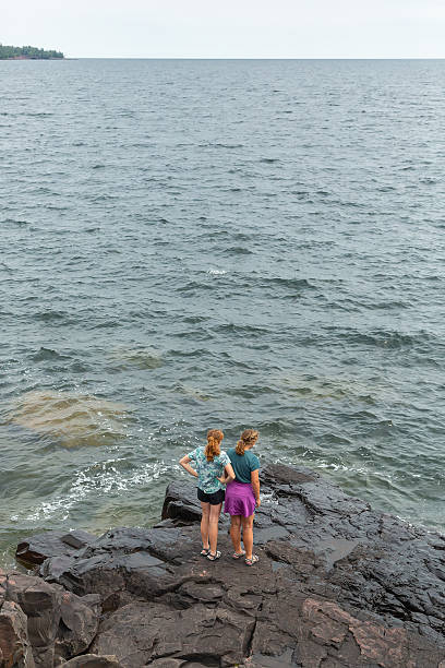istock Two Sisters Exploring Shore of Lake Superior 2222283018