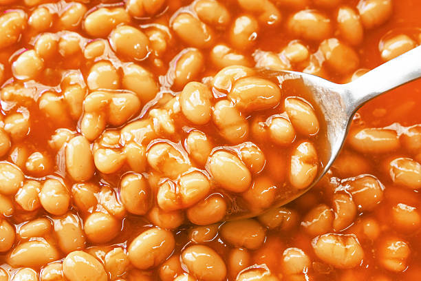 istock Baked beans in tomato sauce. 2222295117