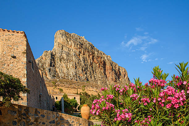 A tour in a mediavel town in Monemvasia, Greece