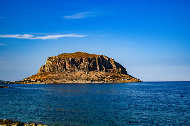 A tour in a mediavel town in Monemvasia, Greece