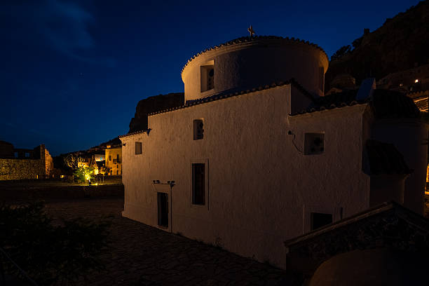 A tour in a mediavel town in Monemvasia, Greece
