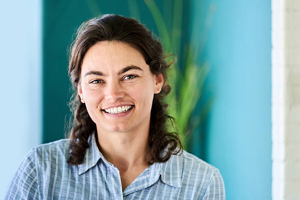 istock Happy young female with a bright smile 2222313750