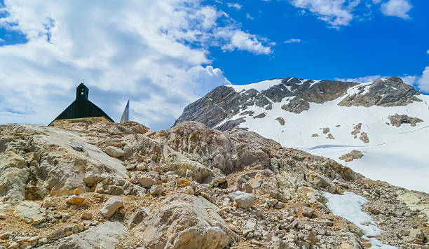 View from the Zugspitze,Werdenfelserland,Zugspitze,Germany.