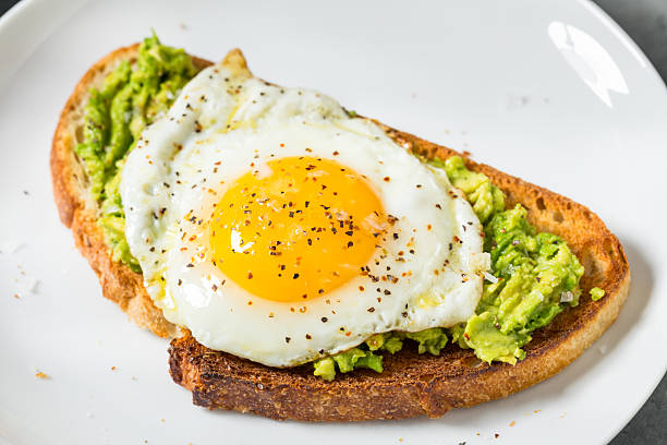 istock Healthy Homemade Avocado Toast with Over Easy Egg 2222320918