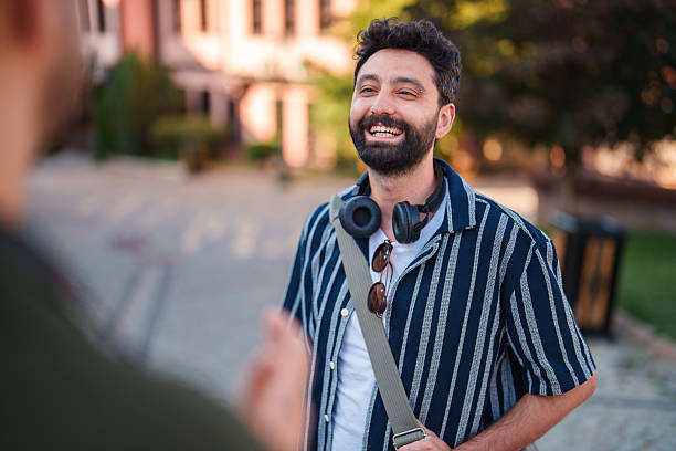 istock Among Historic Turkish Homes: Man Strolling through Traditional Architecture 2222321928