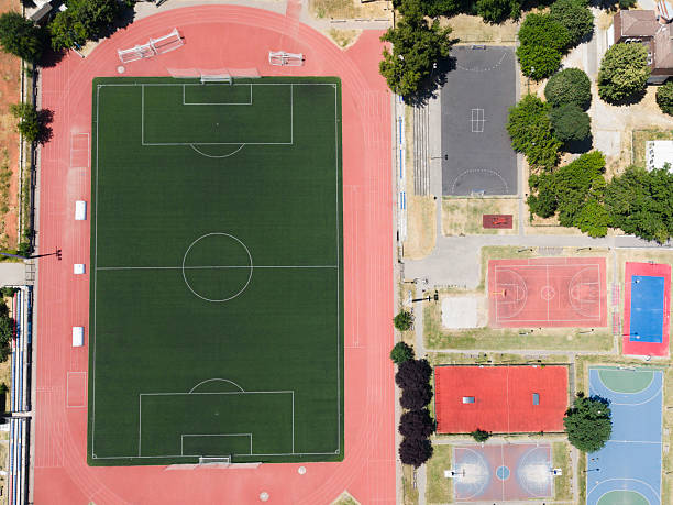istock Aerial view of sports fields 2222324416