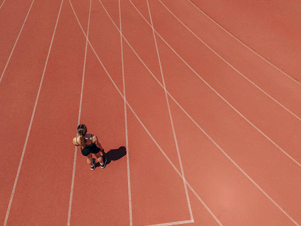 istock Athlete woman runner on athletics track 2222324989