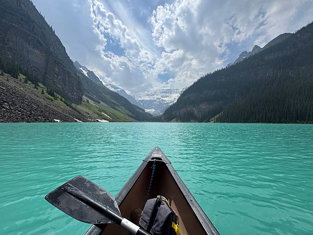 istock Lake Louise Canoe 2222334128
