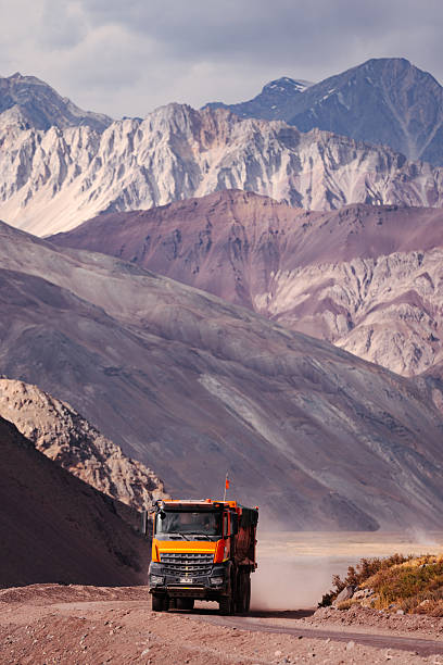 istock Mining truck driving through the Andes mountains, Chile 2222354102