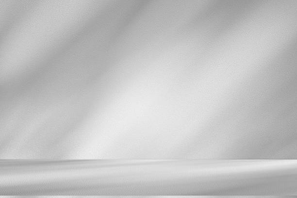 istock Wall interior background, studio and backdrops show products.with shadow from window color white . background for text insertion and presentation product 2222358230