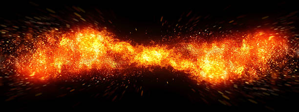 istock 3d illustration of an explosion and burning flames 2222371606