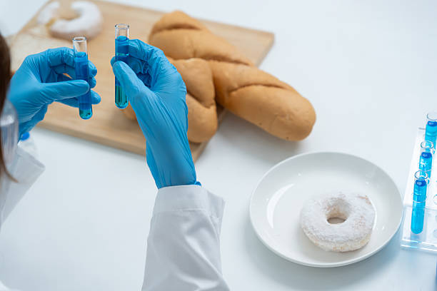 istock Scientist check chemical and fungus in laboratory. Control experts inspect the concentration of chemical residues. hazards, standard, prohibited substances, contaminate, Microbiologist 2222372114