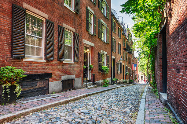 istock Acorn Street, Boston 2222374873