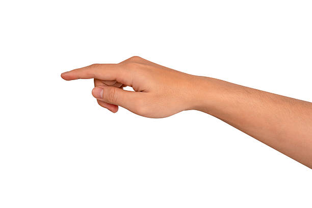 istock Beautiful hand gesture isolated on white background. High quality studio shot. Concept for health and beauty care, business technology, and advertising. 2222377516
