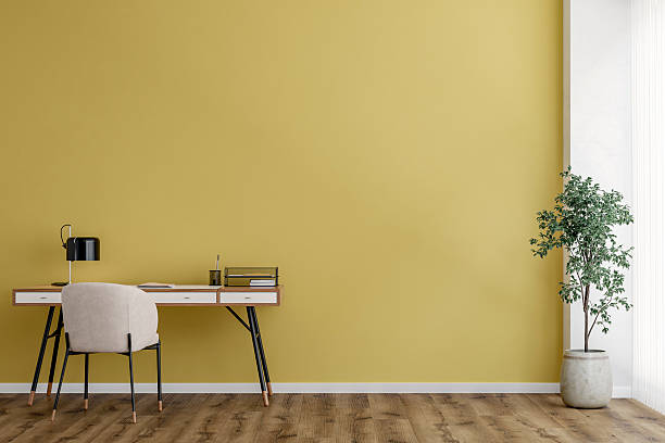 istock Modern Home Office Interior with Minimalist Design 2222382303