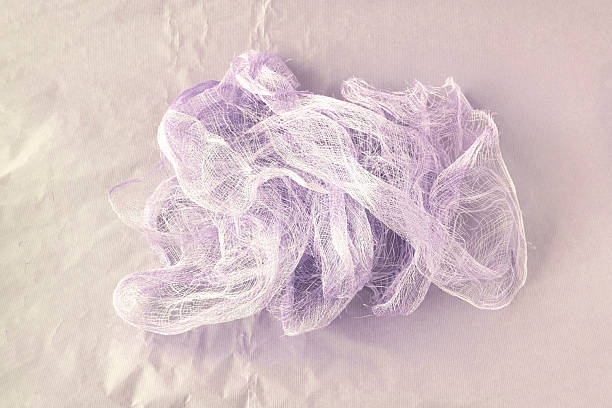 Linen background with pale dark purple.