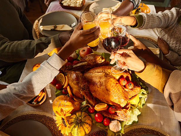 istock Cheers to this Thanksgiving lunch! 2222384161