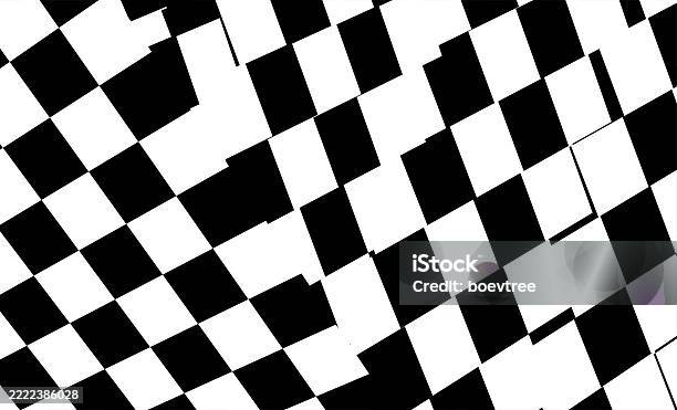 Checked Pattern For Chess Black And White Arranging Irregular Check Chess Pattern Design Element ...