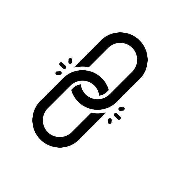 link stark - kettenglied stock-grafiken, -clipart, -cartoons und -symbole