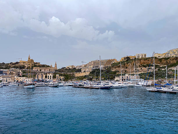 istock Panoramic view of the marina in Gozo, Malta 2222414299