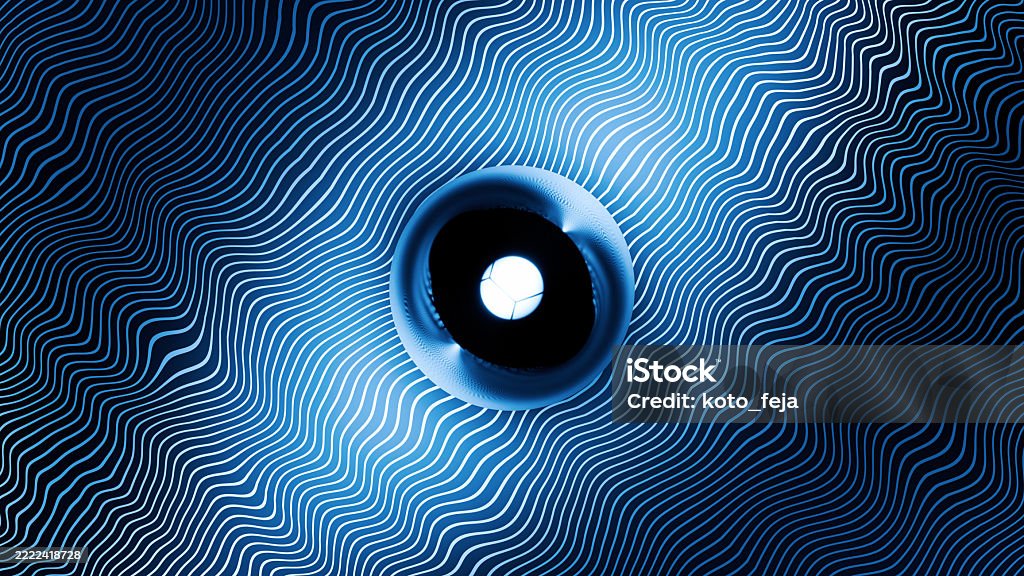 Wave Interference Pattern Background Quantum Wave Interference Visualization Stock Photo - Download Image ...