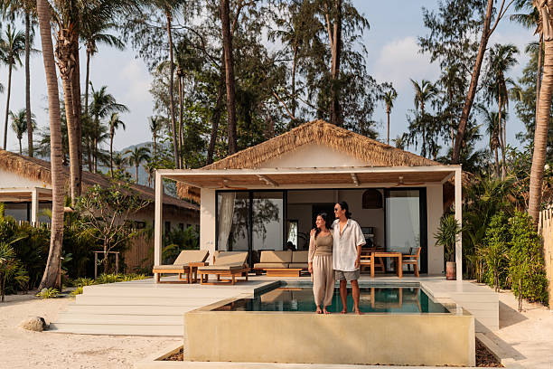 istock Young Thai couple enjoying honeymoon in Thailand 2222421966