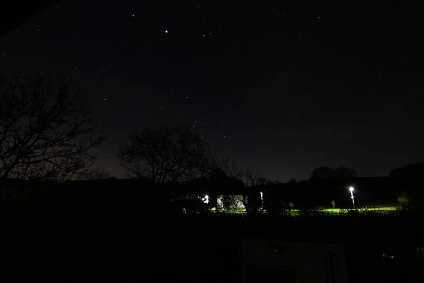 istock Night Sky with Stars and Jupiter 2222427530
