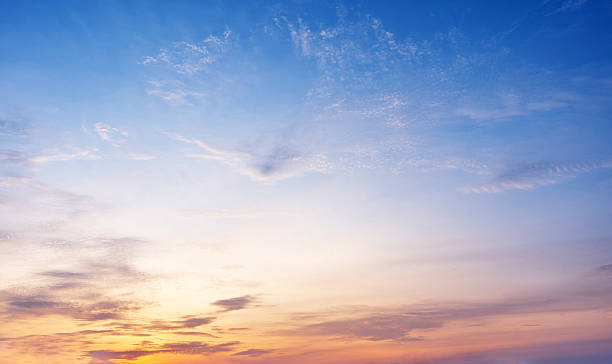 istock colorful dramatic sky with soft cloud at sunrise time 2222435374