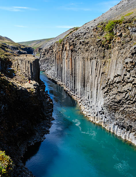 istock Explore the stunning geometric formations of studlagil canyon in iceland 2222435427