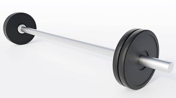istock A 3d rendering of a dumbbell with several weight plates. 2222443130