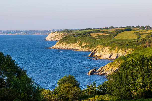 Flysch Cliffs Between Hendaye and Saint-Jean-de-Luz Along the Corniche Road