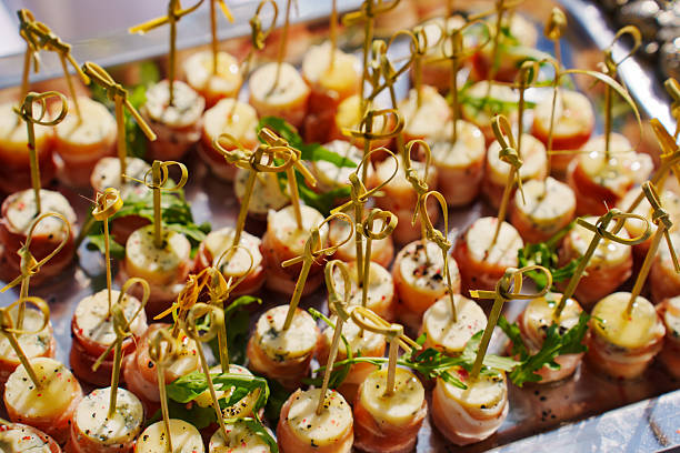istock canapes for the festive table. 2222453045