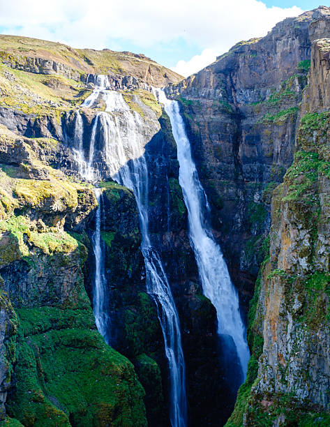 istock Glymur Waterfall cascading down rocky cliffs in Iceland stunning landscape 2222453752