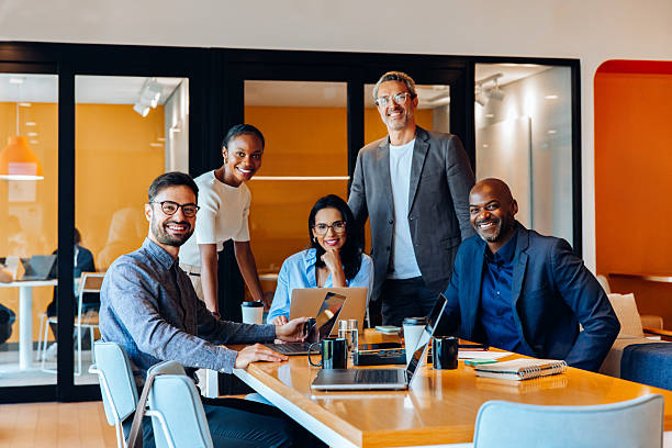 istock Professional team discussing ideas during a meeting in a bright office space 2222454056