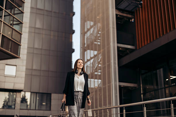 istock Businesswoman rushing to work 2222460962