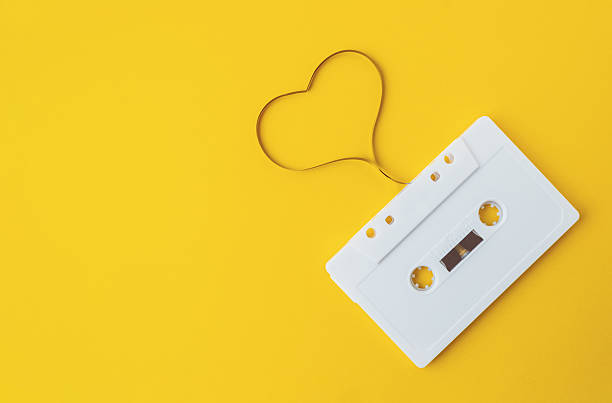 istock White cassette tape with a heart drawn around it 2222468167