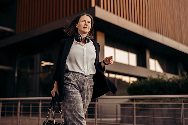 istock Businesswoman rushing to work 2222470988