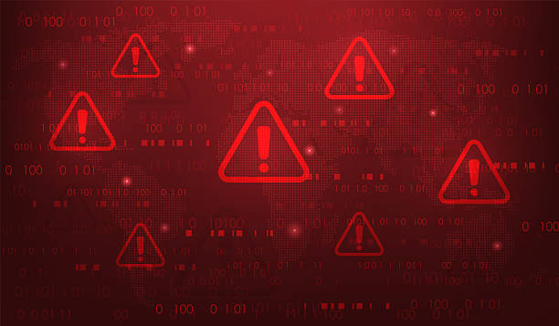 red cyber security protection data from malware attack digital technology map background. vector illustration fantastic technology. red cyber security protection data from malware attack digital technology map background. vector illustration fantastic technology. hoax stock illustrations