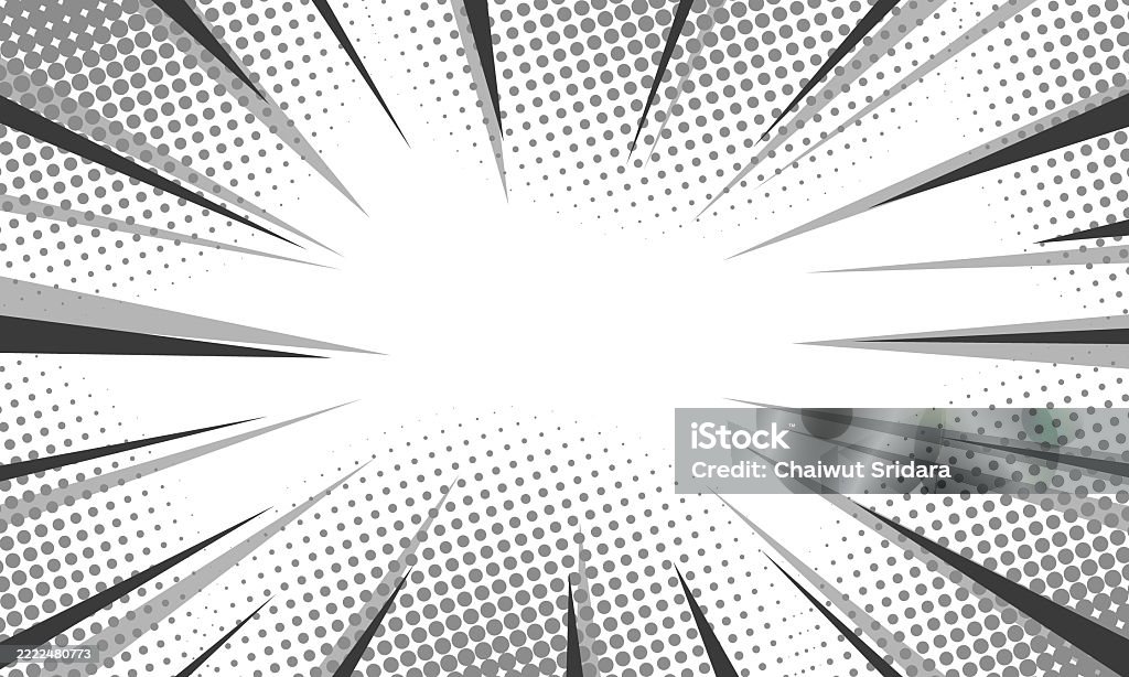 Blank Script Background. Cartoon Blank Comic Cartoon Black And White Background Empty Dialog Background ...